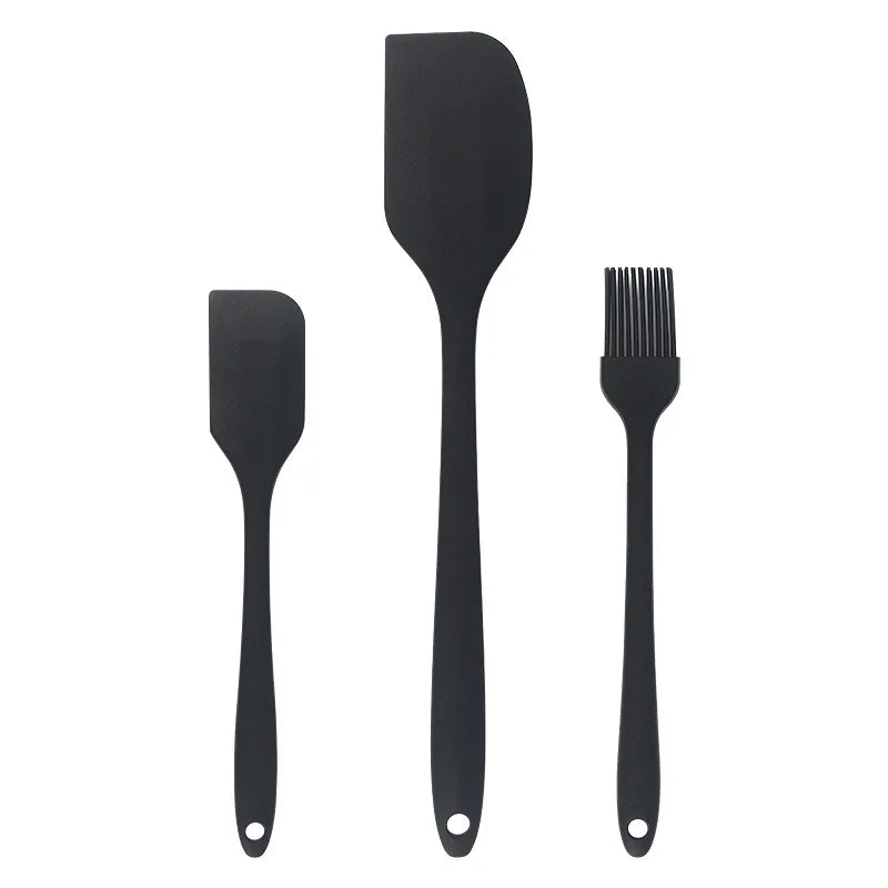 3 piece kitchen baking set all in one silicone spatula oil brush baking butter spatula single cake scraper baking tool