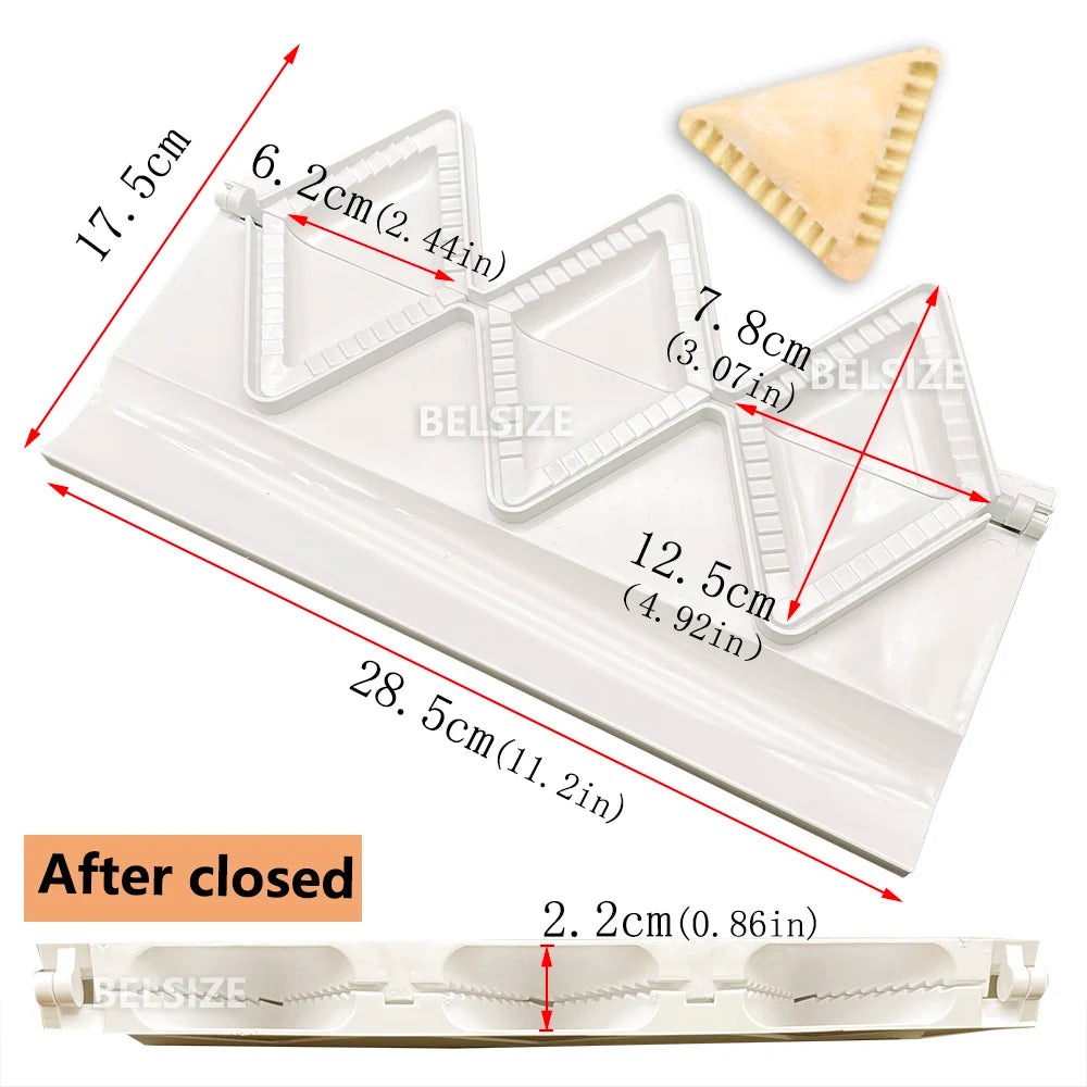 Dumpings Maker Mold Dough Press, Samosa Maker Molds Pierogies Making Kitchen Tools Dough Raviol Machine Dumpling Mold