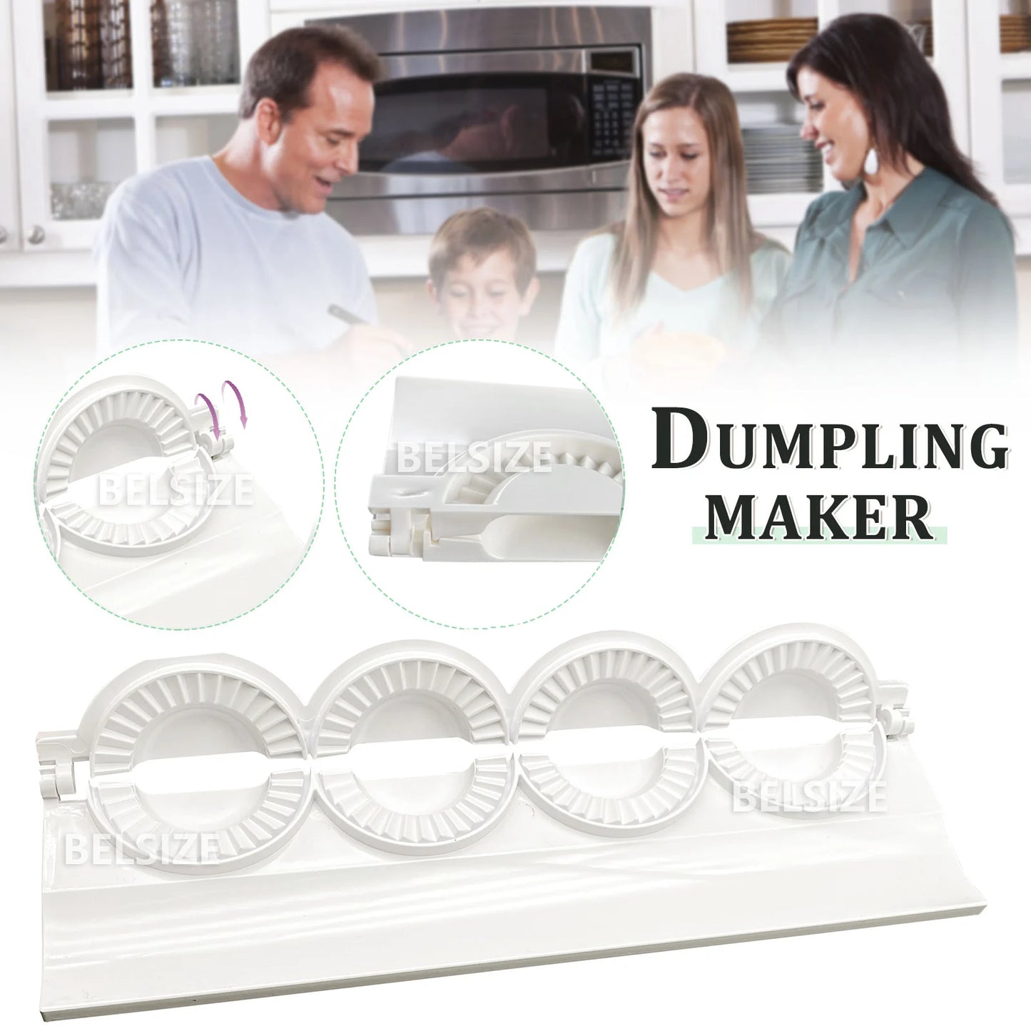 Dumpings Maker Mold Dough Press, Samosa Maker Molds Pierogies Making Kitchen Tools Dough Raviol Machine Dumpling Mold